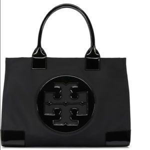 * Ella Patent Nylon Tote